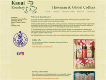 Tablet Screenshot of kauairoastery.com